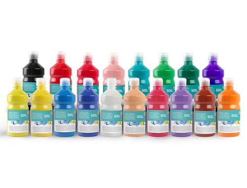 Guache escolar liderpapel 500 ml branco , Liderpapel , 59193 , 8423473591936